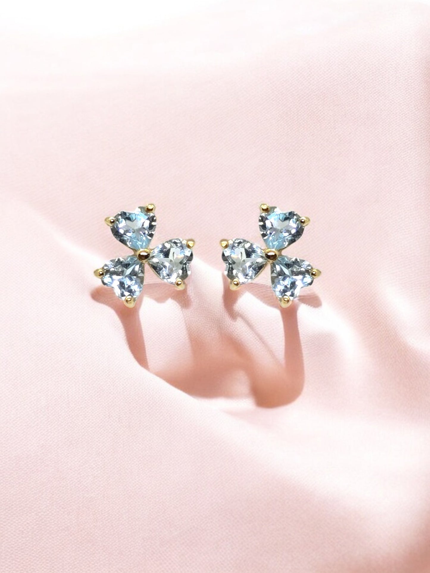 LUNA - SKY BLUE TOPAZ GEMSTONE EARRING IN 925 STERLING SILVER