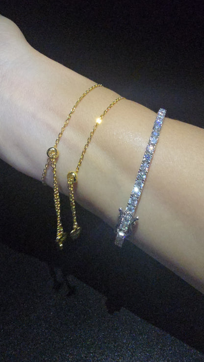 Evil Eye bracelet - Blue Topaz Gemstone Cabochon Cut