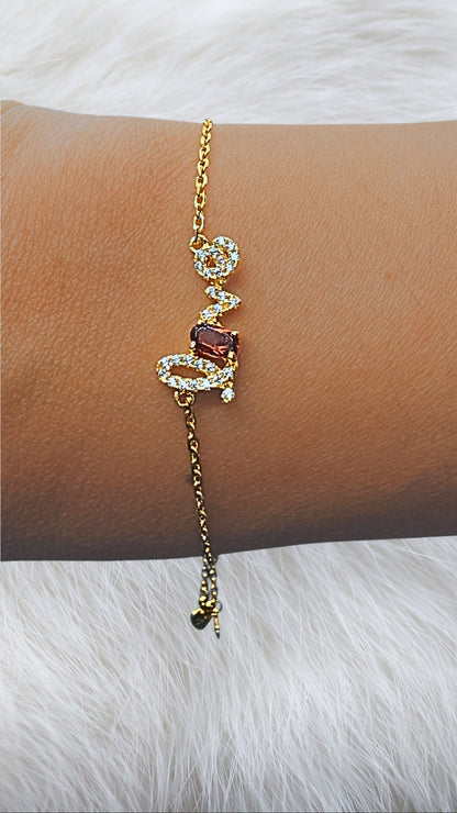 [Coming Soon] Love Gemstone Bracelet - Garnet Gemstone