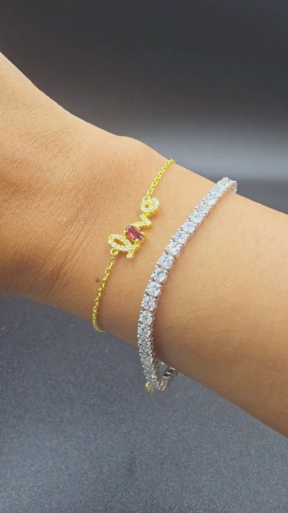 [Coming Soon] Love Gemstone Bracelet - Garnet Gemstone