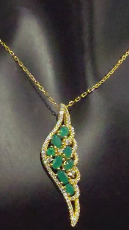 ZARA - NATURAL AGATE GEMSTONE NECKLACE IN 925 STERLING SILVER