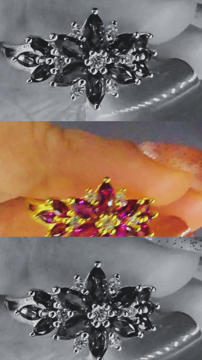 ENCHANT - NATURAL AMETHYST GEMSTONE RING PLATED IN YELLOW GOLD